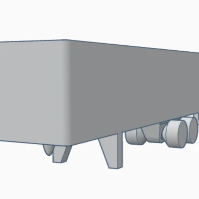 Mô hình Xe moóc Dry Van Mini 45 foot
