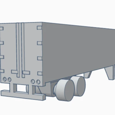 Mô hình Xe moóc Dry Van Mini 45 foot