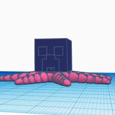 Mô hình Creepapus - Bạch tuộc Creeper độc đáo