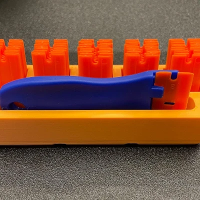 Hộp Đựng Dao Cạo và Lưỡi Dao Gridfinity 1x3 Cao ~5u