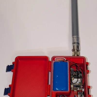 Vỏ chống chịu thời tiết cho Meshtastic RAK19007/RAK19003 + GPS + 4x pin 18650