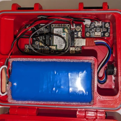 Vỏ chống chịu thời tiết cho Meshtastic RAK19007/RAK19003 + GPS + 4x pin 18650