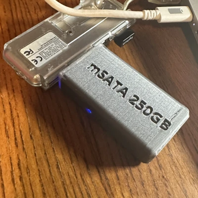 Vỏ Case mSATA ra USB, Vỏ bảo vệ mSATA kèm Adapter USB