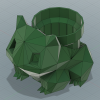 Chậu Cây Bulbasaur Low Poly có Ống Chậu Mario - Thumbnail 2