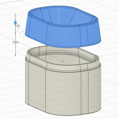 Thùng Chứa Mảnh Vụn In 3D