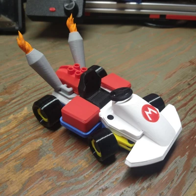 Lửa Ống Xả Siêu Mario Kart