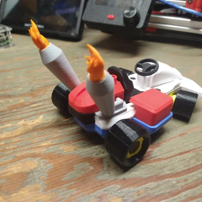 Lửa Ống Xả Siêu Mario Kart