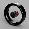 Bánh Xe Vòng Bi Kép 80mm Có Lốp TPU - Thumbnail 3