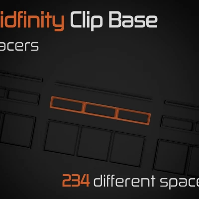 Miếng đệm Gridfinity Clip Base - Chừa khoảng trống