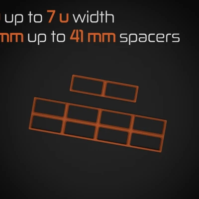 Gridfinity Clip Base - Miếng Độn Nửa Ô Lưới