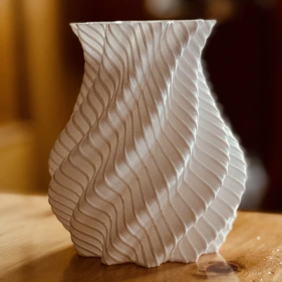 Chậu Hoa Hình Khối U Xoắn