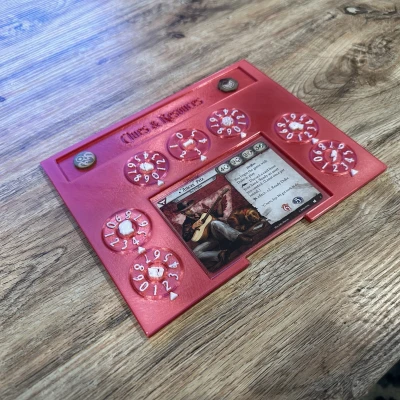 Playerboard Arkhram Horror LCG V2 - Có Bánh Răng Xoay Theo Dõi Chỉ Số