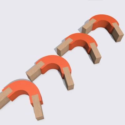 Góc tam giác đều ván ép 9mm + Tệp STEP