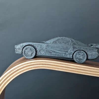 Mazda RX7 In Ra Là Chạy Được Ngay Có Bánh Xe Quay