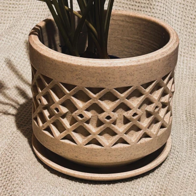 Chậu Hoa 3D Đẹp Mắt