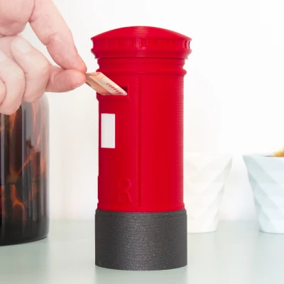 Hộp Tiết Kiệm Kiểu Bốt Điện Thoại Anh Cổ Điển - Quà Tặng