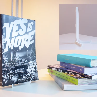 Chân đế trưng bày sách và hình ảnh có bản lề (in liền một khối)