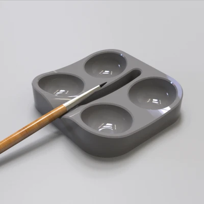 Khay Sơn & Giá Đựng Cọ Ergonomic #2