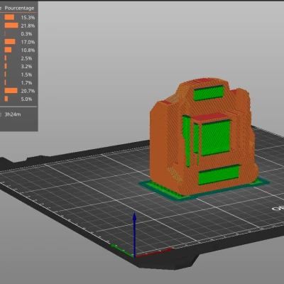 Bộ Chuyển Đổi Pin Từ Parkside X20 Sang Makita 18v | Thân Mở Rộng | Parametric | F3D