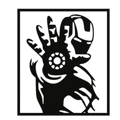 Mô hình Iron Man Cắt Laser và In 3D Trang Trí Tường