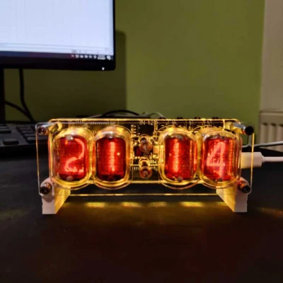 Chân đế đồng hồ Nixie đơn giản