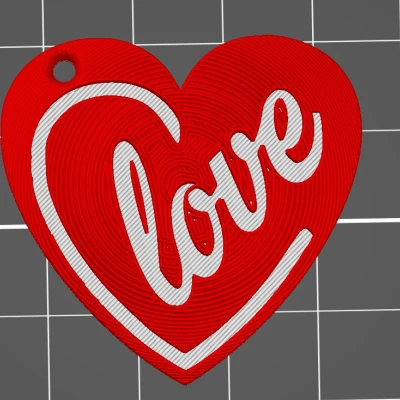 Móc khóa Valentine - Tình yêu