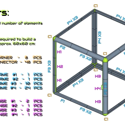 Vỏ Máy In Module - Không Cần Ốc Vít