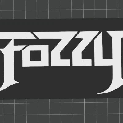 Biển Fozzy Band - Mẫu In 3D Trang Trí Tường