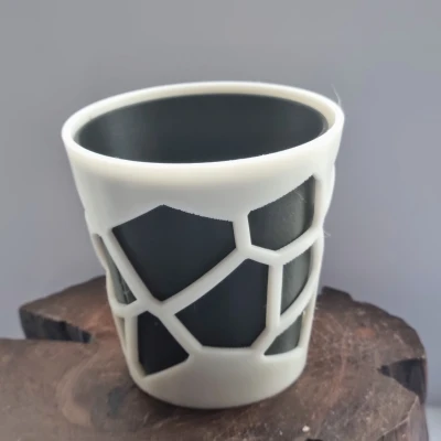 CHẬU TRỒNG XƯƠNG RỒNG & HOA NHỎ KIỂU VORONOI