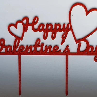 Trang Trí Bánh/Cây Cảnh: Chúc Mừng Lễ Tình Nhân