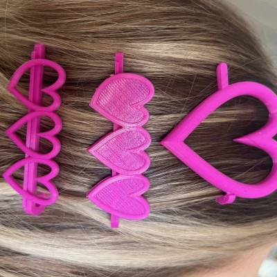 Kẹp Tóc Trái Tim Cho Valentine 2024