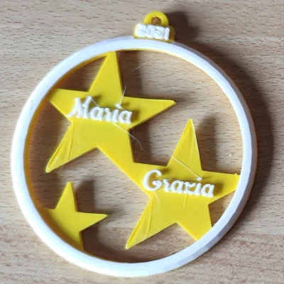 Trang Trí Noel Hình Quả Cầu Tùy Chỉnh Tên