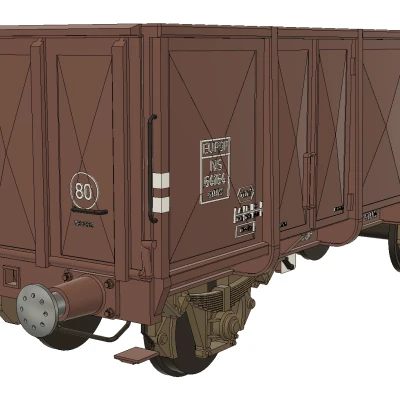 Toa chở than GTU Nederlandse Spoorwegen - Ray 1/ 1:32