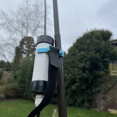 Kẹp cột anten cho anten Slim G 2m dùng cho SOTA, nhất là ngày gió