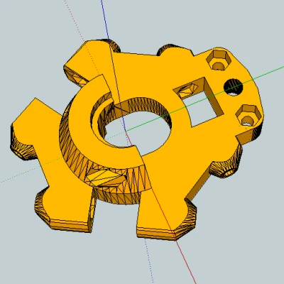 Kossel Mini E3D V6 Effector kèm ngàm gắn BlTouch