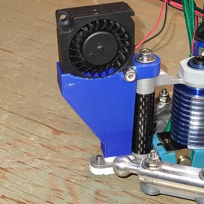 Giá đỡ quạt thổi 3010 cho tấm gắn effector Rostock nhôm 713Maker Kossel