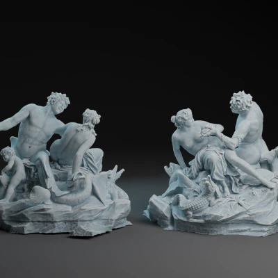 Tượng Triton và Naiad