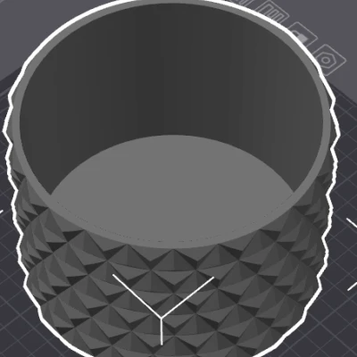 Chậu Cây Retro - Chế độ không phải vase, lòng và đáy 3mm.