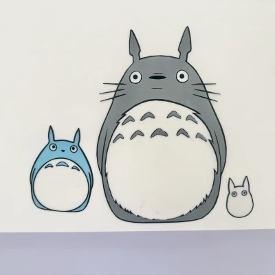 Gia đình Totoros và Tinh linh Bồ hóng - Nghệ thuật treo tường 2D
