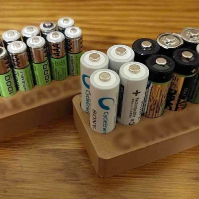 Giá Đỡ Pin Sạc Đầy và Hết Pin AA / AAA