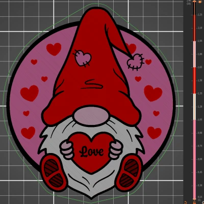 Ông Già Noel Valentine - Quà Tặng Tình Yêu Trang Trí