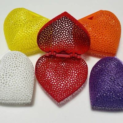 Hộp Tim Voronoi: Quà Tặng Valentine Độc Đáo