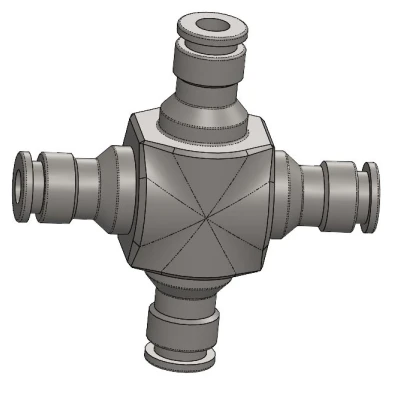 Đầu Nối Ống Nước 4 Ngã Kiểu Gardena