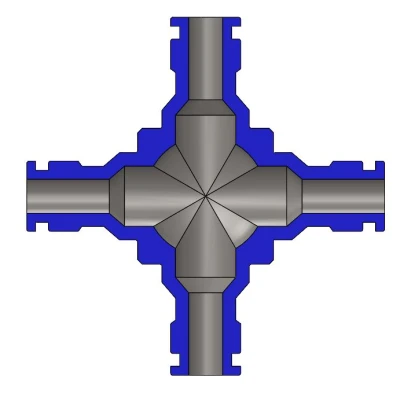 Đầu Nối Ống Nước 4 Ngã Kiểu Gardena