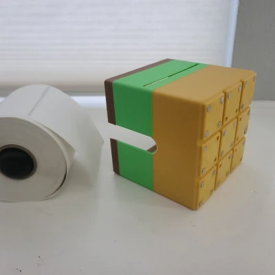 Giá Đỡ Cuộn Nhãn Nhiệt Gridfinity 4"