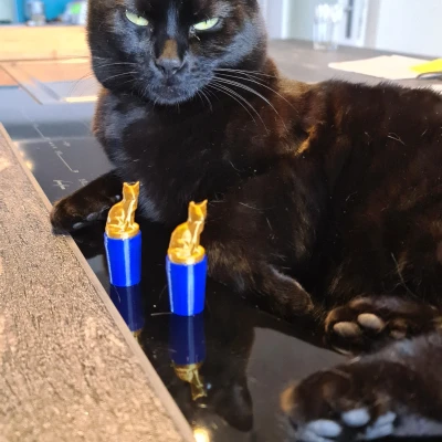 Nút Chặn Rượu Vang Hình Mèo Được Mèo Phê Duyệt