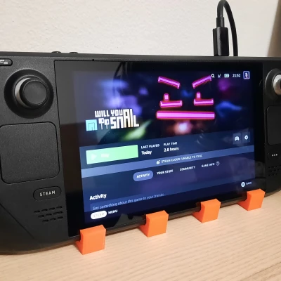 Đế Steamdeck có chỗ gắn USB hub