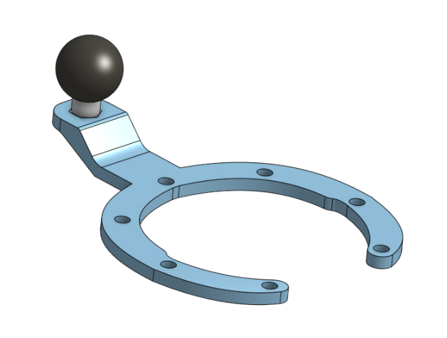 Chén xăng Honda CBR gắn ngàm RAM