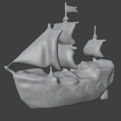 Trang trí Hồ Cá - Xác Tàu Buồm Đắm