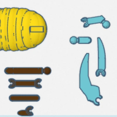 Bọ Cạp 45 Khớp Nối Hoạt Hình Hoàn Chỉnh